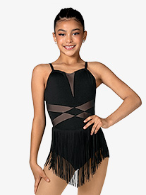 Double Platinum - Girls Curtain Call Fringe Dress